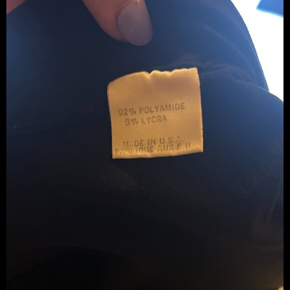 THEORY Black Stretchy V-Neck Tank Top OSFA - Picture 4 of 4